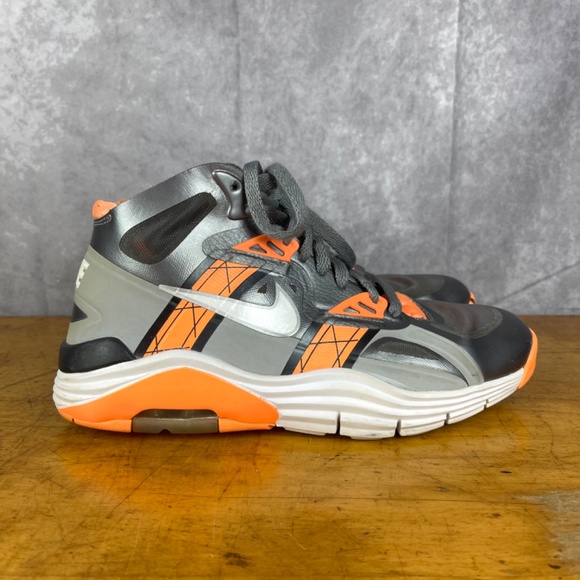 Nike Men’s Lunar 180 Trainers SC Cool Wolf Grey Atomic Orange 630922-002 Sz US 8 main image 4